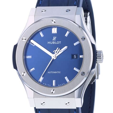 hublot classic fusion 42mm blue|hublot classic fusion titanium price.